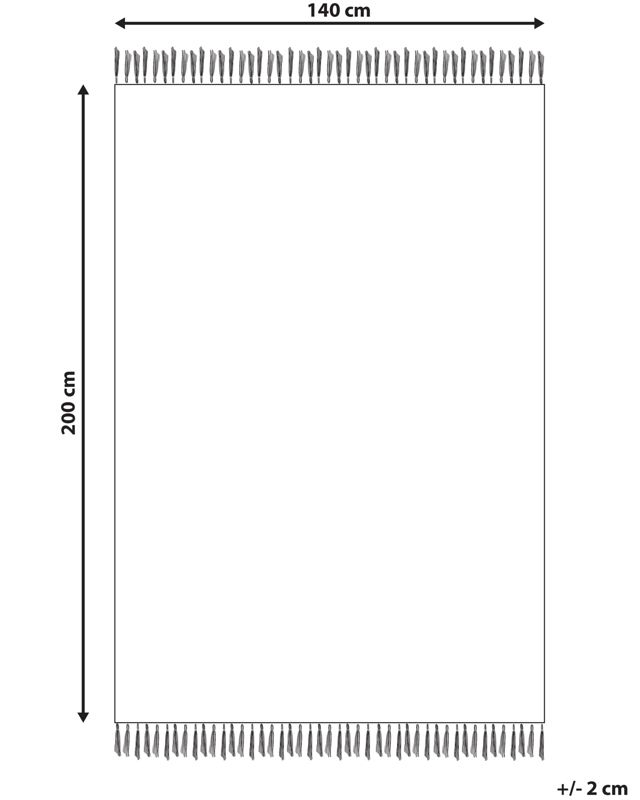 Dywan 140 x 200 cm ciemny wielokolorowy Danca 1 szt.