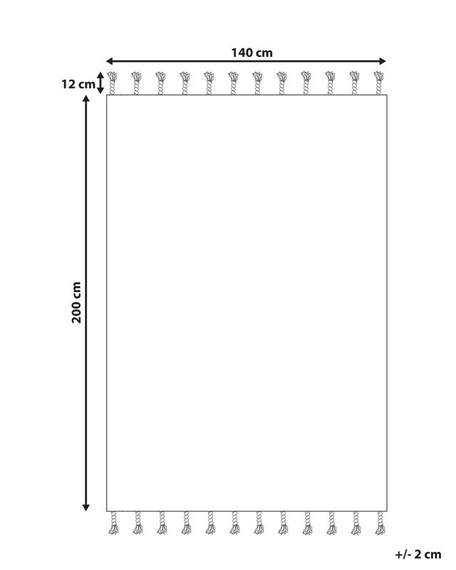 Dywan 140 x 200 cm niebieski Bademli 1 szt.