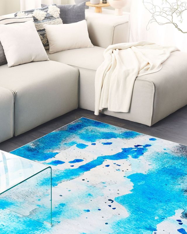 Dywan 160 x 230 cm niebiesko-szary Bozat 1 szt.