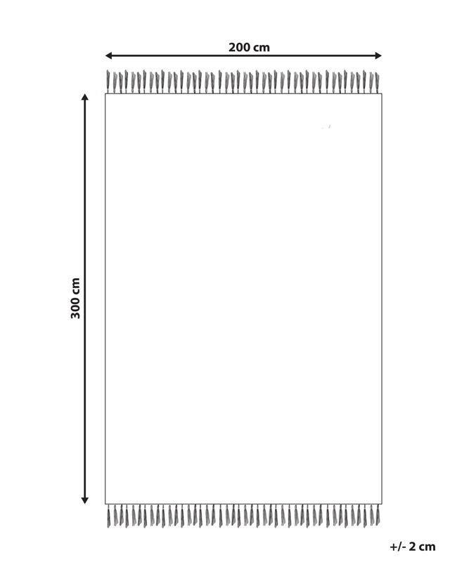 Dywan 200 x 300 cm beżowy Alucra 1 szt.