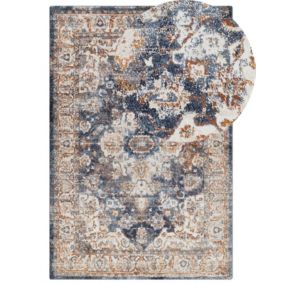Dywan 200 x 300 cm beżowy z niebieskim Dvin 1 szt.