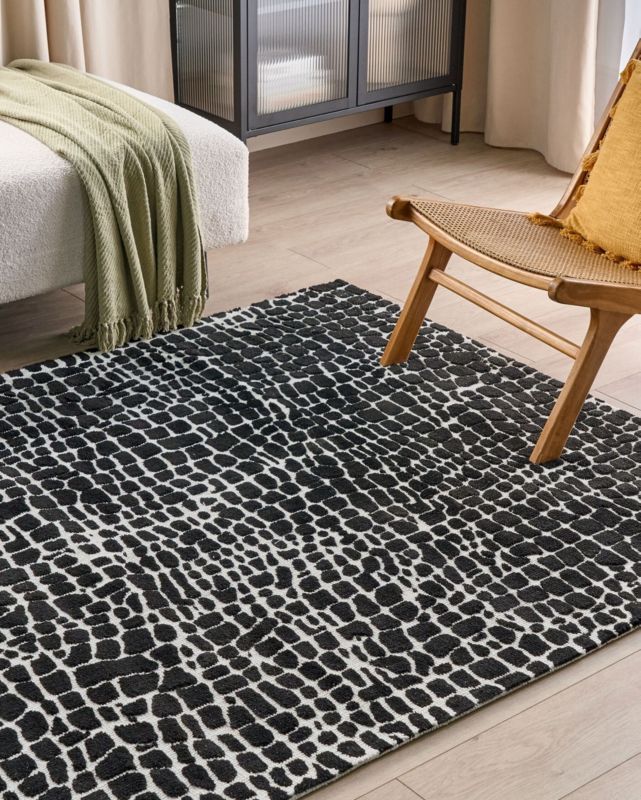 Dywan 200 x 300 cm czarno-biały Punge 1 szt.