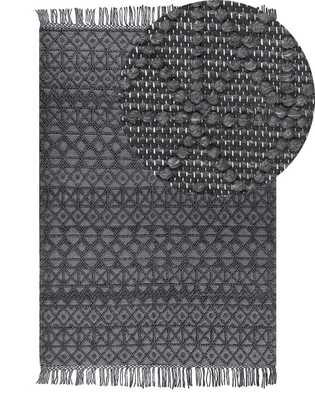 Dywan 200 x 300 cm czarny Alucra 1 szt.