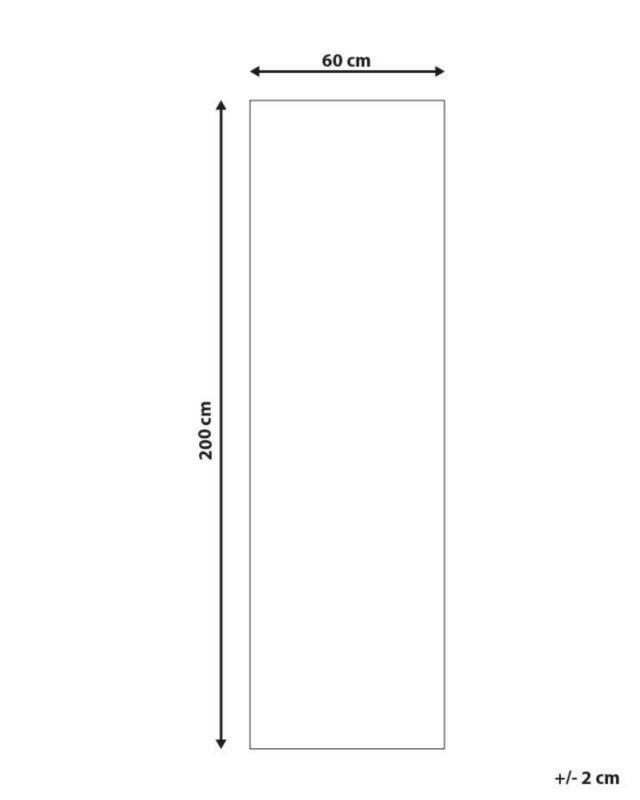 Dywan 60 x 200 cm czarno-beżowy Aritas 1 szt.