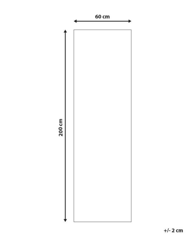 Dywan 60 x 200 cm granatowy Charvad 1 szt.