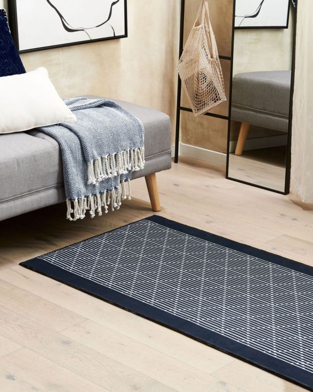 Dywan 70 x 200 cm granatowy Charvad 1 szt.