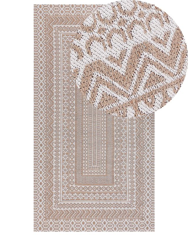 Dywan 80 x 150 cm beżowo-biały Baglar 1 szt.