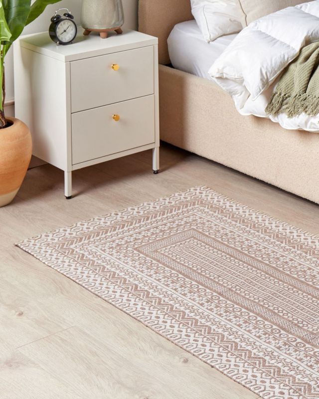 Dywan 80 x 150 cm beżowo-biały Baglar 1 szt.