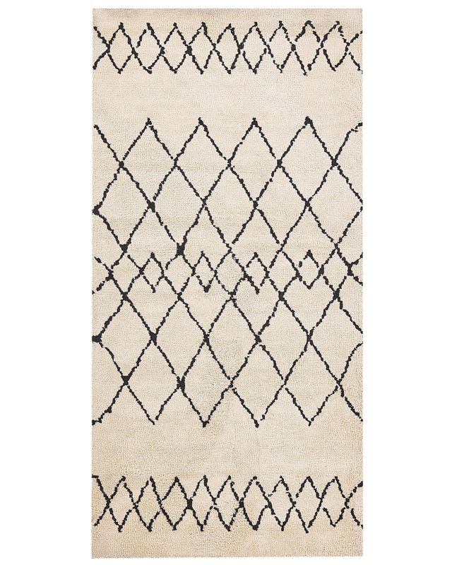 Dywan 80 x 150 cm beżowo-czarny Havsa 1 szt.