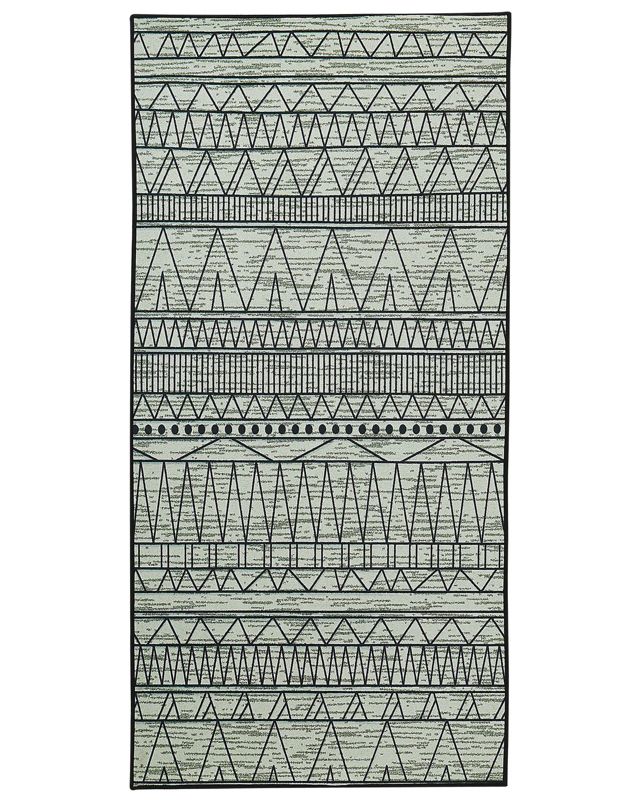 Dywan 80 x 150 cm czarno-szary Keban 1 szt.