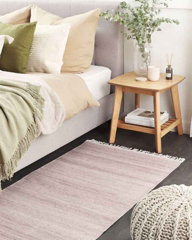 Dywan 80 x 150 cm jasnoczerwony Malhia 1 szt.