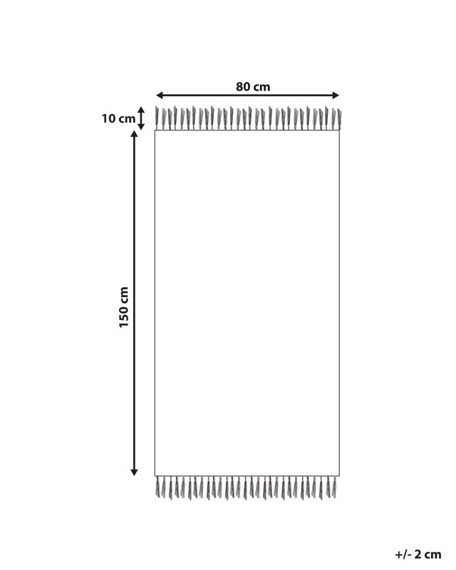 Dywan 80 x 150 cm jasnoczerwony Malhia 1 szt.