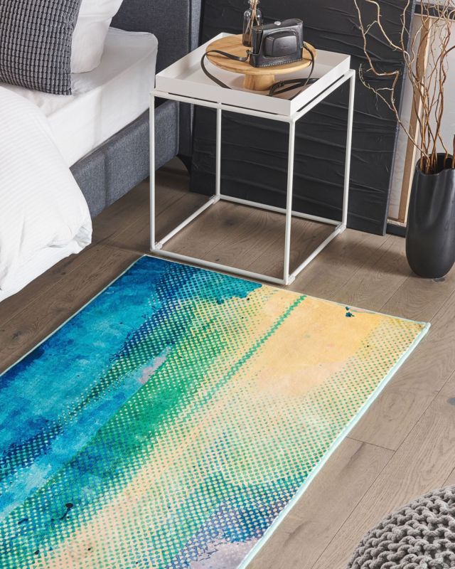 Dywan 80 x 150 cm niebiesko-zielony Susuz 1 szt.