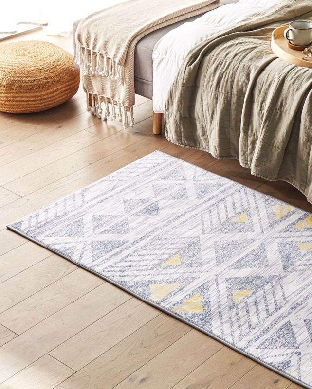 Dywan 80 x 150 cm szaro-żółty Kargi 1 szt.
