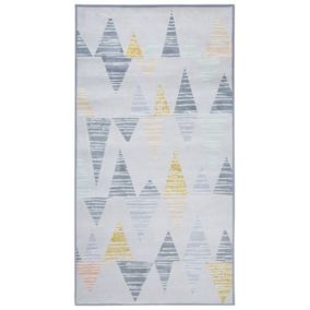 Dywan 80 x 150 cm szaro-żółty Yayla 1 szt.