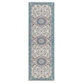 Dywan 80 x 240 cm beżowo-niebieski Gordes 1 szt.