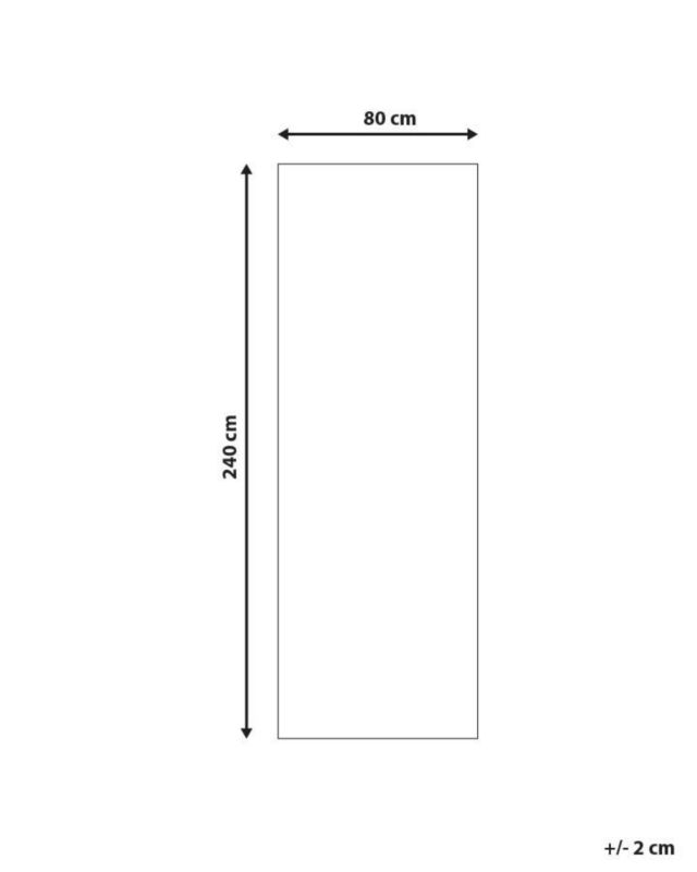 Dywan 80 x 240 cm wielokolorowy Civril 1 szt.