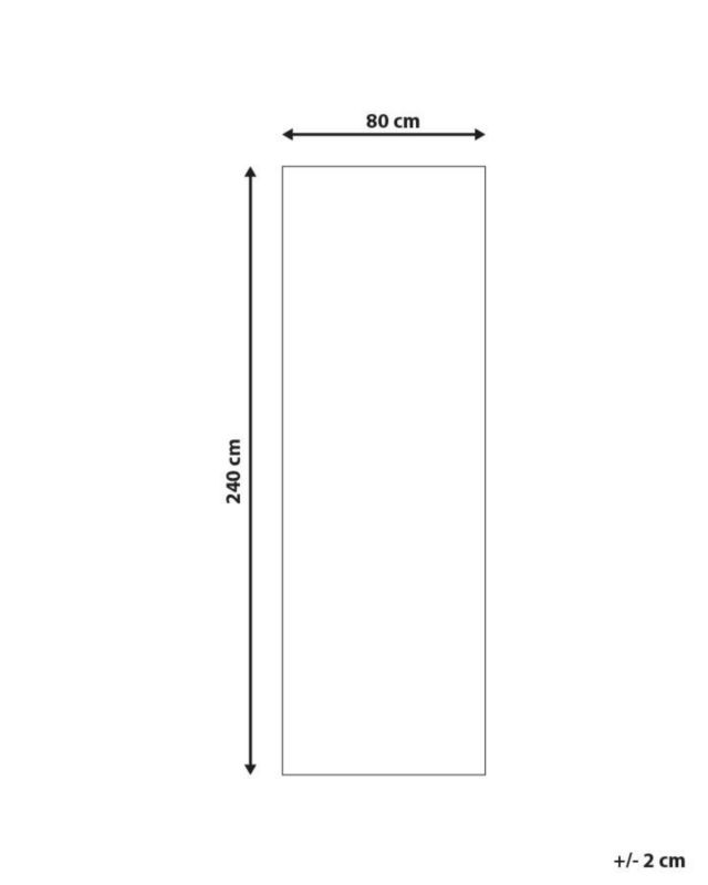Dywan 80 x 240 cm wielokolorowy Enayam 1 szt.