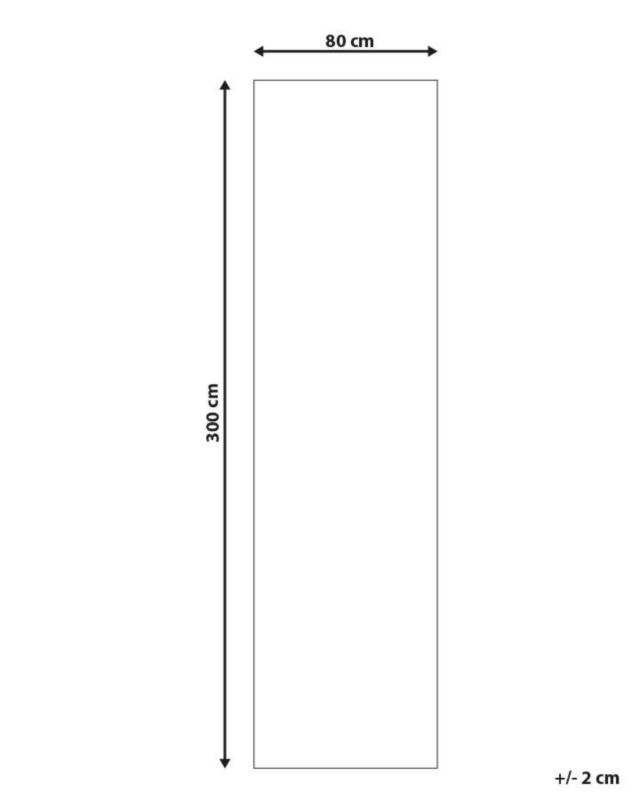 Dywan 80 x 300 cm wielokolorowy Akori 1 szt.