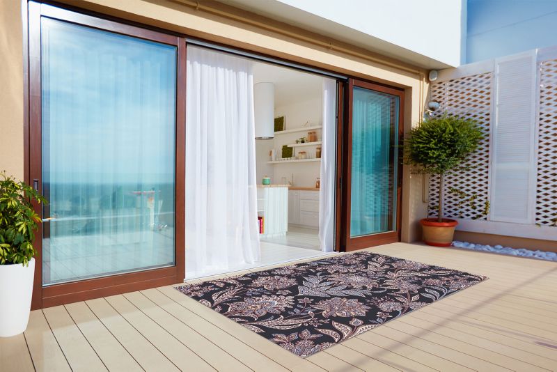 Dywan Balkonowy Tulup 140x210 cm Balkon Ogród Patio Nadruk Paisley 1 szt.