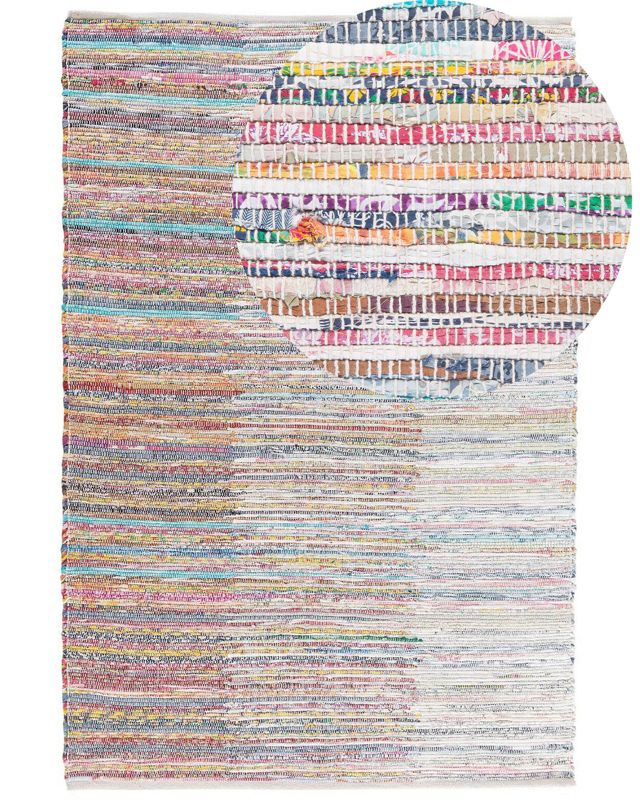 Dywan bawełniany 140 x 200 cm wielokolorowy Mersin 1 szt.
