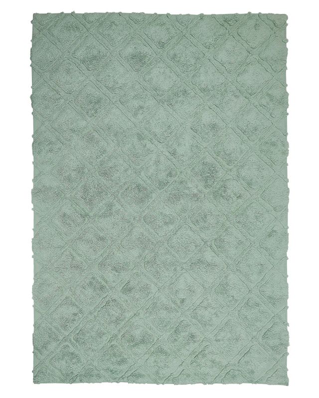 Dywan bawełniany 140 x 200 cm zielony Hatay 1 szt.