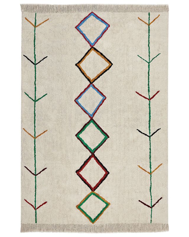 Dywan bawełniany 160 x 230 cm beżowy Cetmi 1 szt.
