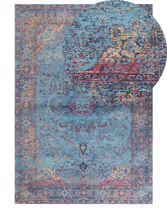 Dywan bawełniany 160 x 230 cm niebieski Kansu 1 szt.