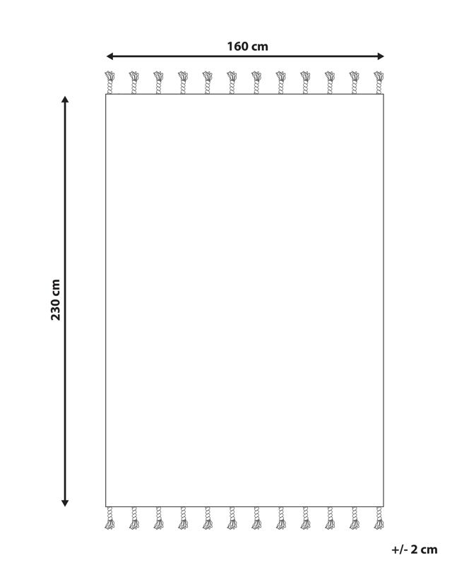 Dywan bawełniany 160 x 230 cm wielokolorowy Duzce 1 szt.