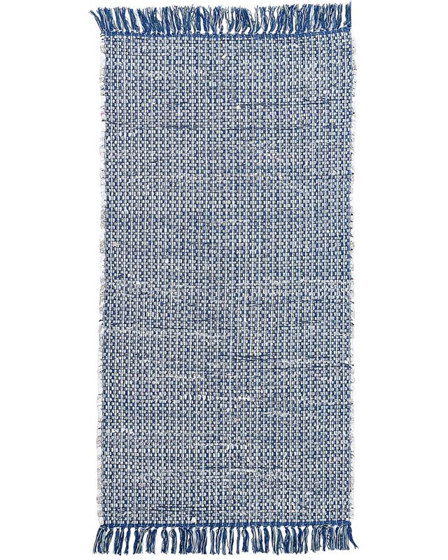 Dywan bawełniany 80 x 150 cm niebieski Besni 1 szt.