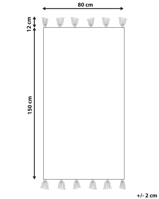 Dywan bawełniany 80 x 150 cm wielokolorowy Eskisehir 1 szt.