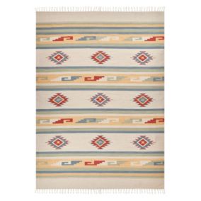 Dywan bawełniany kilim 140 x 200 cm wielokolorowy Aparan 1 szt.