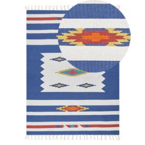 Dywan bawełniany kilim 140 x 200 cm wielokolorowy Varser 1 szt.