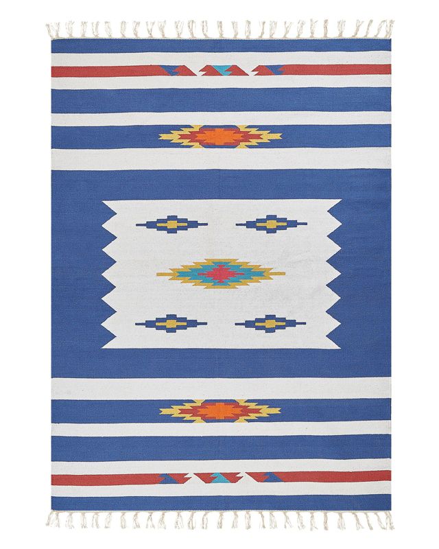 Dywan bawełniany kilim 140 x 200 cm wielokolorowy Varser 1 szt.