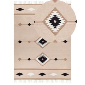 Dywan bawełniany kilim 160 x 230 cm wielokolorowy Berdik 1 szt.