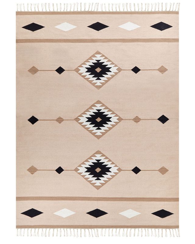 Dywan bawełniany kilim 160 x 230 cm wielokolorowy Berdik 1 szt.