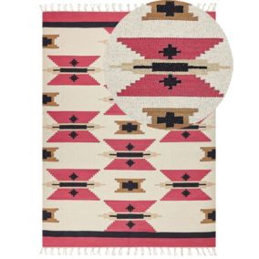 Dywan bawełniany kilim 160 x 230 cm wielokolorowy Garni 1 szt.