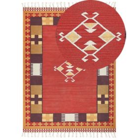 Dywan bawełniany kilim 160 x 230 cm wielokolorowy Parakar 1 szt.