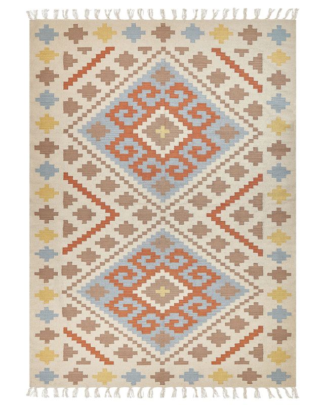 Dywan bawełniany kilim 200 x 300 cm wielokolorowy Atan 1 szt.