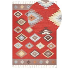Dywan bawełniany kilim 200 x 300 cm wielokolorowy Lorut 1 szt.