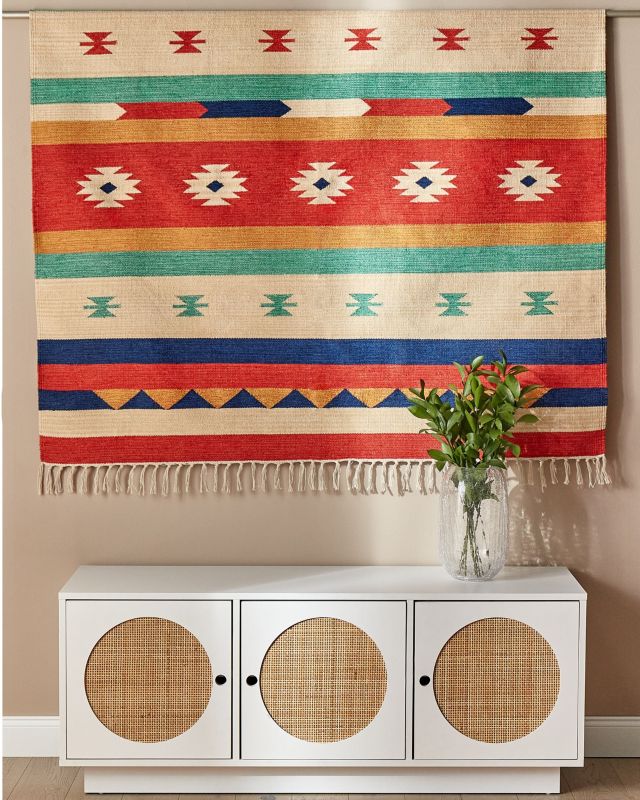 Dywan bawełniany kilim 200 x 300 cm wielokolorowy Margara 1 szt.