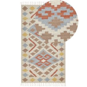 Dywan bawełniany kilim 80 x 150 cm wielokolorowy Atan 1 szt.