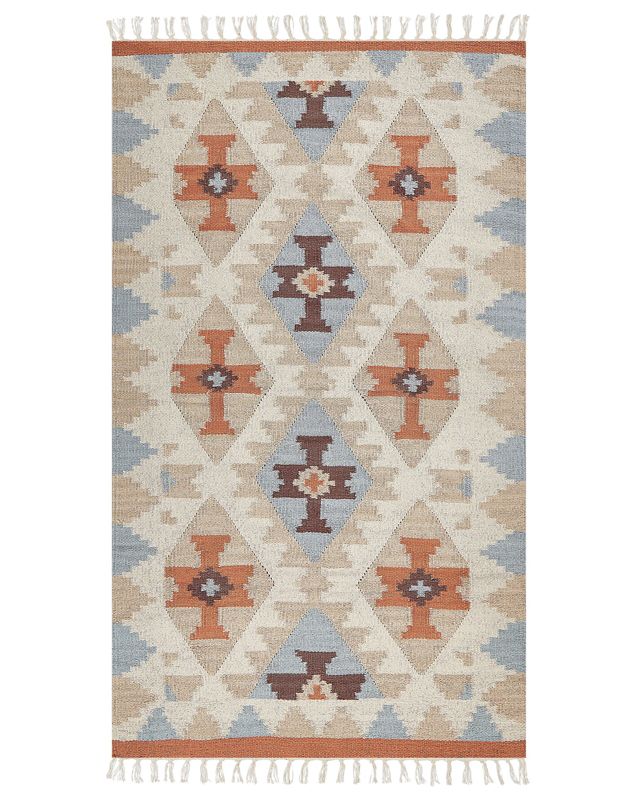 Dywan bawełniany kilim 80 x 150 cm wielokolorowy Dilijan 1 szt.