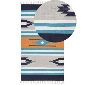 Dywan bawełniany kilim 80 x 150 cm wielokolorowy Noratus 1 szt.