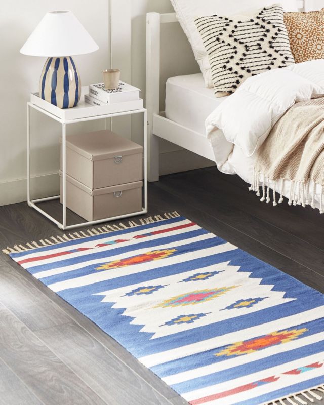 Dywan bawełniany kilim 80 x 150 cm wielokolorowy Varser 1 szt.