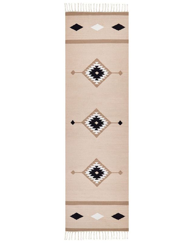 Dywan bawełniany kilim 80 x 300 cm wielokolorowy Berdik 1 szt.