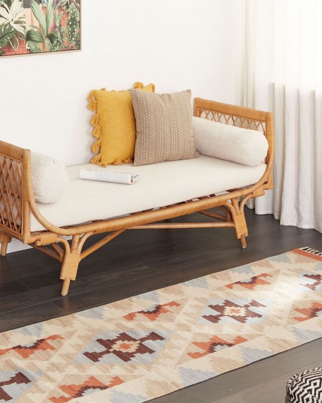 Dywan bawełniany kilim 80 x 300 cm wielokolorowy Dilijan 1 szt.