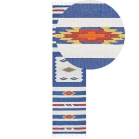 Dywan bawełniany kilim 80 x 300 cm wielokolorowy Varser 1 szt.