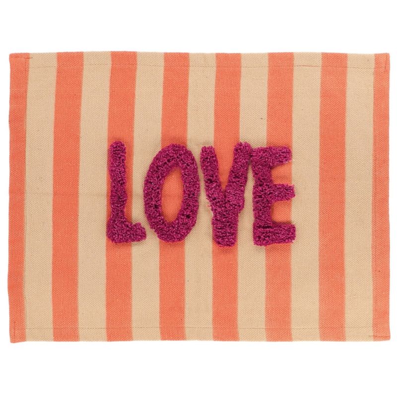 Bavlněný kobereček LOVE Tendance 45x60 cm do koupelny, 1 ks.