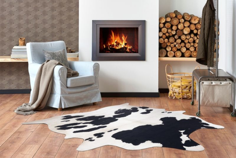 Dywan Cow hide RugsX 100x150 cm biały C144 1 szt.